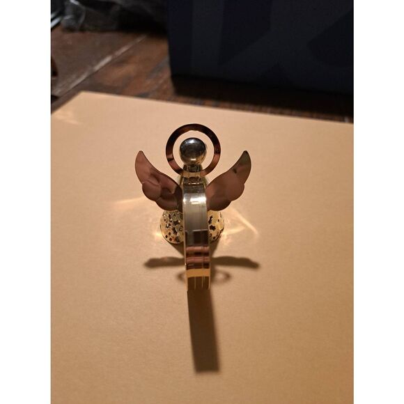 Vintage International Silver Company Silver Plated Two Tone Angel Napkin Rings - Picture 5 of 12